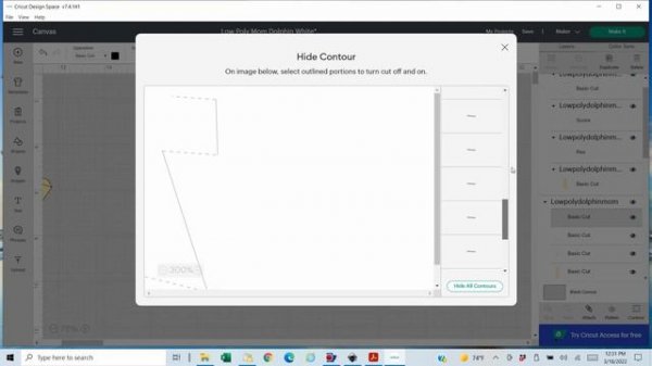 Making a 3D Low-Poly Papercraft:  Part 2--Manipulating Elements in DesignSpace