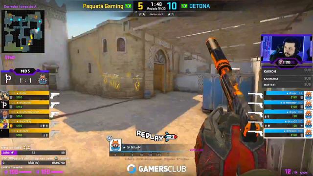 DETONA VS PAQUETÁ - DUST2 (MAPA 3) (PTBR) - GAMERS CLUB SÉRIE A JULHO - MD3 смотреть онлайн