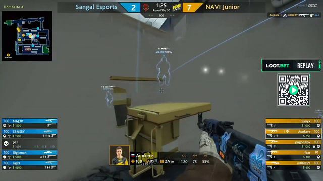 (EN) NAVI Junior vs Sangal Esports | map 1 | LOOT.BET/CS Season 9 | by @DanChanCSGO & @FlakesTV смотреть онлайн