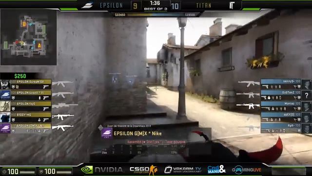 Nvidia Showmatch CS:GO - Titan vs Epsilon FR смотреть онлайн