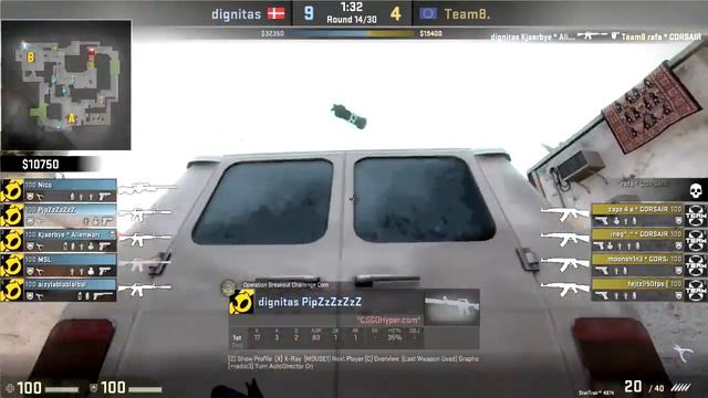 CSGO: POV dignitas Pimp vs Team8 (33/12) mirage @ DreamHack Open Summer 2015 смотреть онлайн