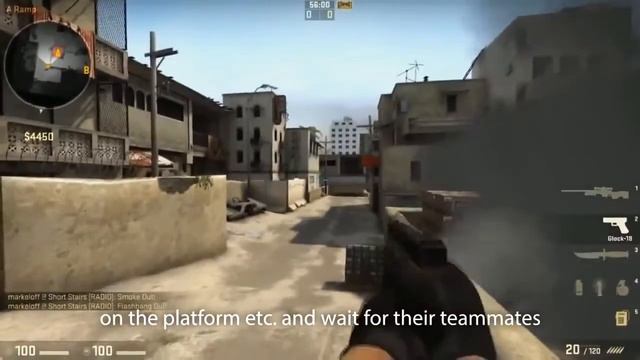 Маркелов учит стрелять с на карте de dust2 CS GO смотреть онлайн