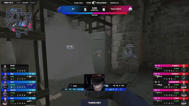 Spirit vs 9z | Map 2 Ancient | Flow FiReLEAGUE 2022 Global Finals смотреть онлайн