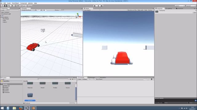 Unity 5 - Car Wheel Collider Tutorial + Blender Meshes смотреть онлайн