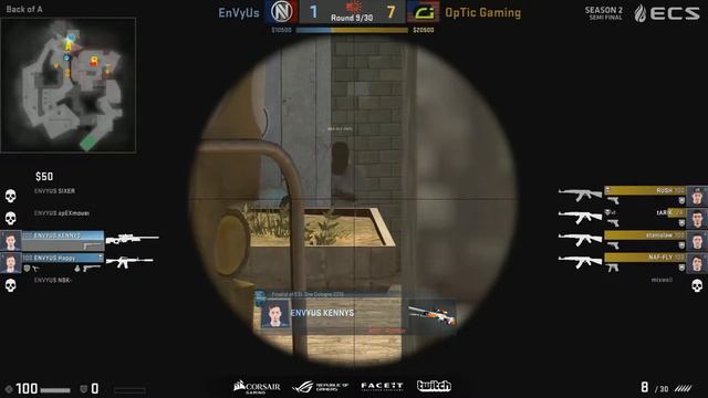 EnVyUs vs OpTic [Map 1 BO3] ECS Season 2 - Finals смотреть онлайн