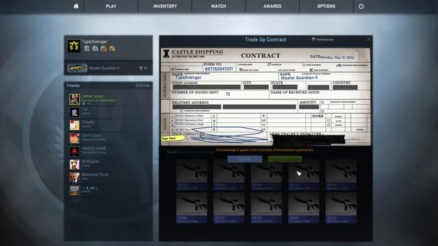 CS:GO 10x SG 553 Damascus Steel Trade-Up Contract смотреть онлайн