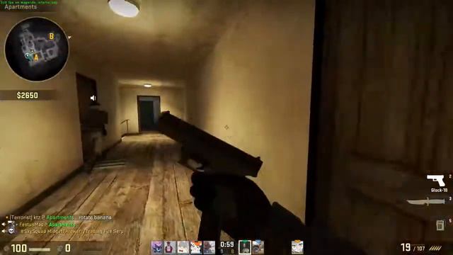 CS:GO Ace Clutch: No Armor + Glock vs. Full Buys смотреть онлайн