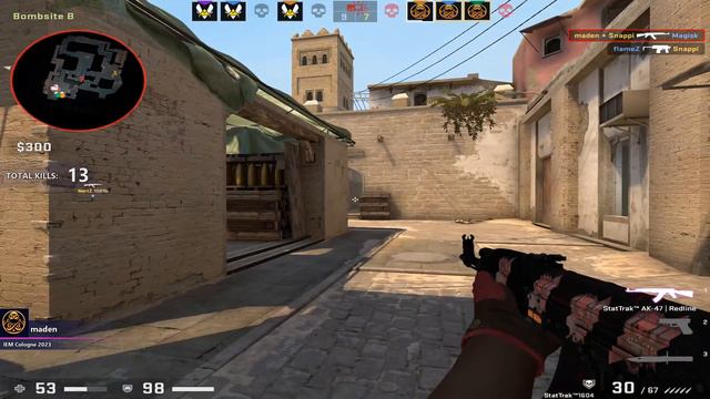 CSGO POV ENCE maden (23/21) vs Vitality (mirage) @ IEM Cologne 2023 Semi-final / Aug 5, 2023 смотреть онлайн