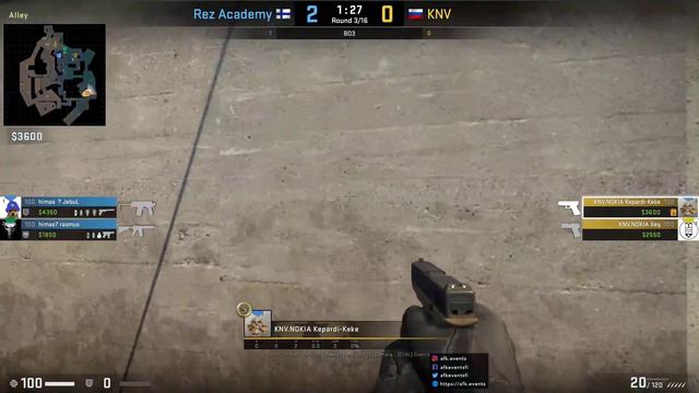 CS:GO 2v2 League 1.4: Day 1 KNV vs Rez Academy [Train, Overpass] (BO3) смотреть онлайн