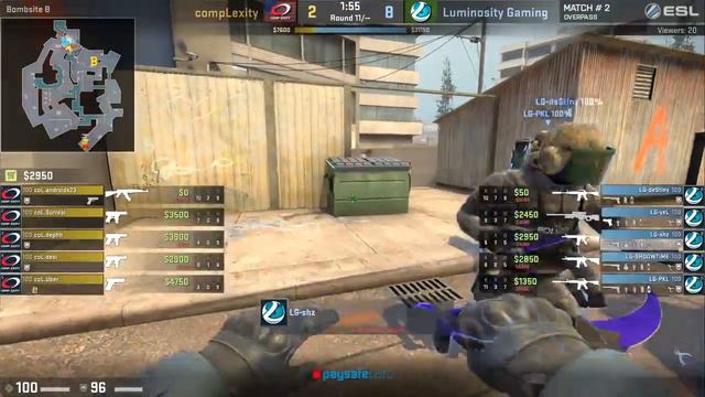 CS:GO - compLexity vs. Luminosity [Overpass] Map 2 - ESL Pro League Season 5 - NA Matchday 12 смотреть онлайн