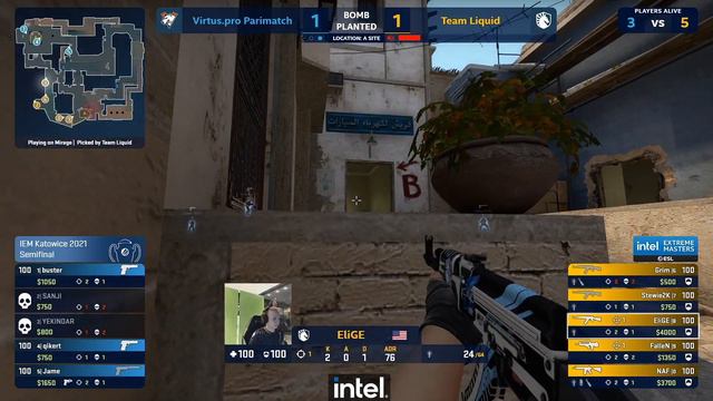 Team Liquid vs Virtus.Pro| IEM Katowice 2021 | Semifinal | Día 8 смотреть онлайн