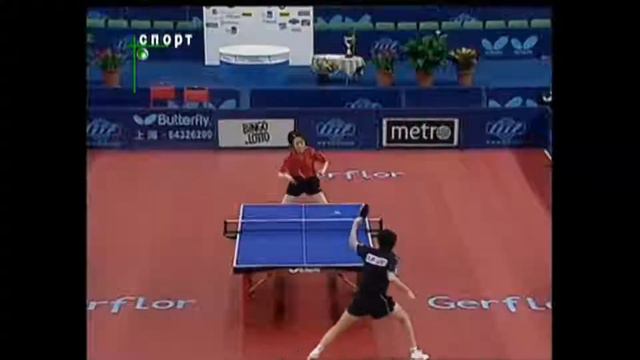 Table tennis Stockholm Pro Tour 2002 Zhang Yining - Gue Yue смотреть онлайн