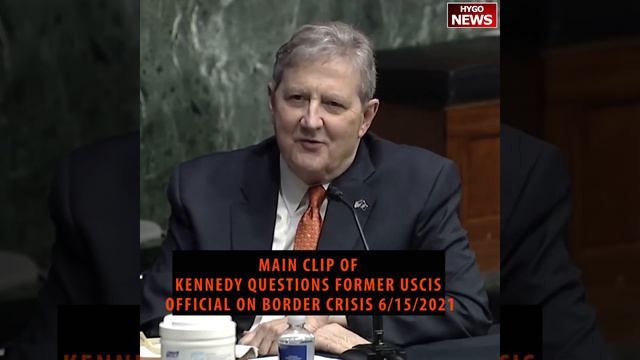 Sen. Kennedy questions former USCIS official on border crisis 6/15/2021 смотреть онлайн