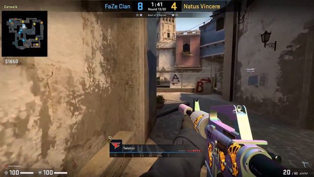 CS:GO POV Demo FaZe Twistzz (25/12) vs NaVi (de_mirage) @ ESL Pro League Season 17 смотреть онлайн