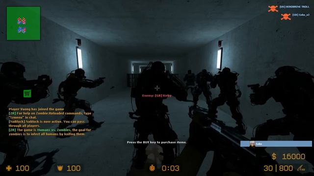 Counter Strike Source Zombie Escape mod online gameplay on Raccoon Facility map смотреть онлайн