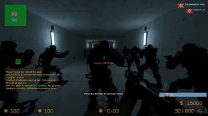 Counter Strike Source Zombie Escape mod online gameplay on Raccoon Facility map