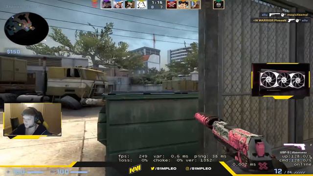 S1MPLE НЕ НАПРЯГАЕТСЯ В ИГРЕ НА FPL (CS:GO) смотреть онлайн