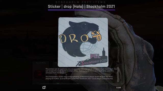CSGO Sticker drop Holo Stockholm 2021 Finalists Autograph Capsule смотреть онлайн