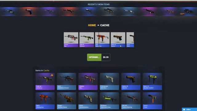 CSGO DRAGON LORE DROP case opening on side смотреть онлайн