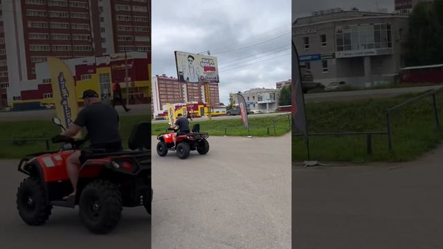 Небольшой тест драйв квадроцикла HISUN 550 #квадроциклhisun #hisun #linhaiyamaha смотреть онлайн