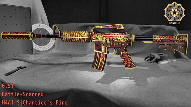 M4A1 S  Chantico's Fire  Wear/Float