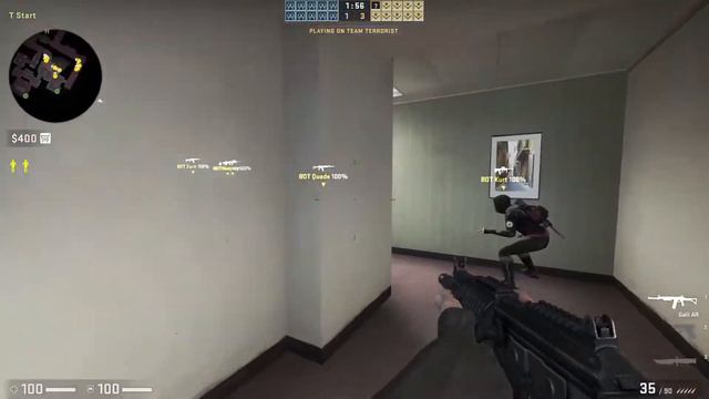 Playing CS:GO against expert bot - Office 10v10 смотреть онлайн