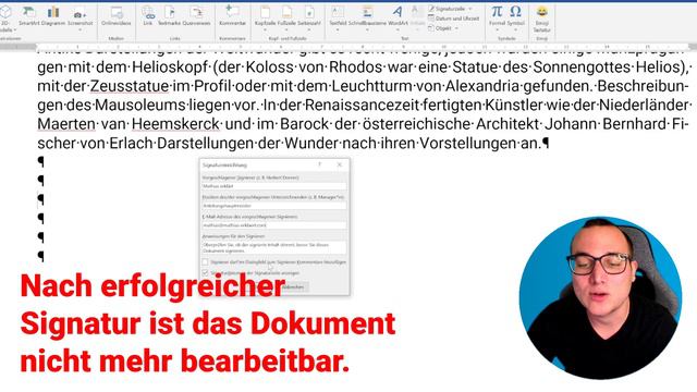 SCHNELLES SIGNATURFELD einfügen einfach erklärt | Lerne Microsoft Word ✅ смотреть онлайн