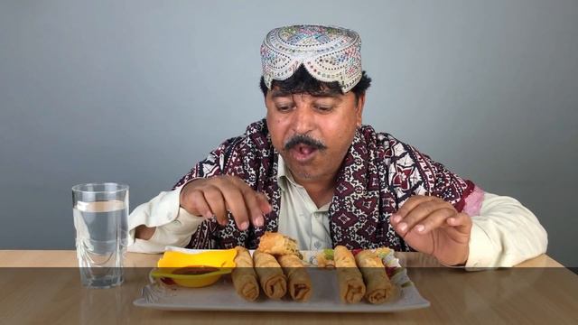 Tribal People Eating Filipino Lumpia | Villagers Eat смотреть онлайн