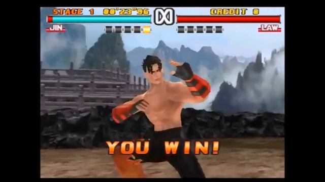 Win pose de Jin Kazama dans Tekken 3 смотреть онлайн