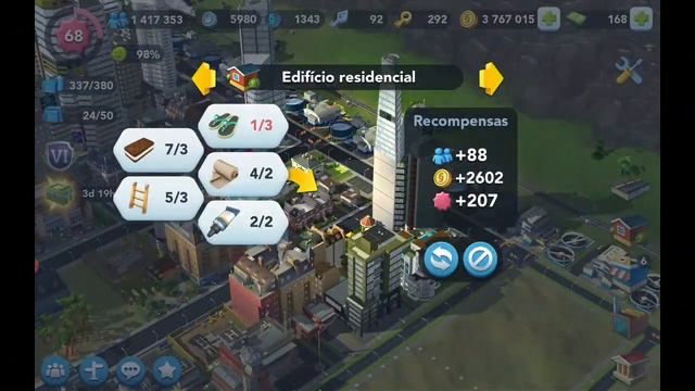 ⚪️ Gameplay Android - Simcity Buildit #506 - Desafio de prefeitos - Parte 1 смотреть онлайн