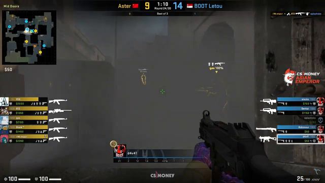 (RU) Aster vs BOOT.dS | CS.MONEY Asian Emperor | map 2 | by @Mag1stre смотреть онлайн