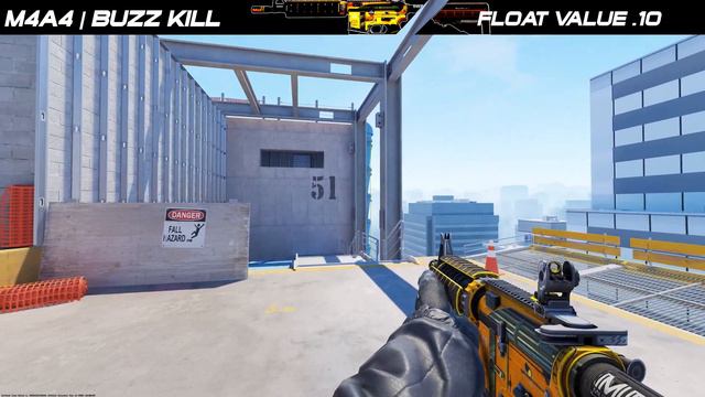 CS2 M4A4 | Buzz Kill - Skin showcase all floats [4K60FPS] смотреть онлайн