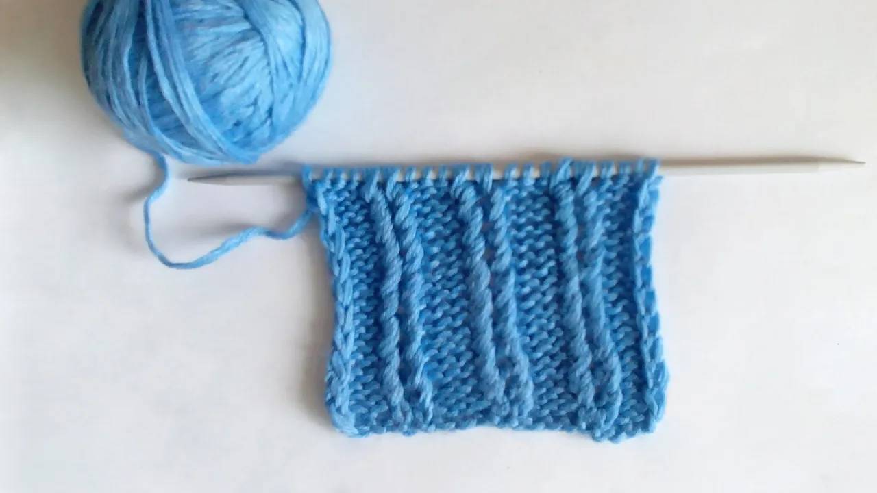 Вяжем спицами: КАНАДСКАЯ или РЕЛЬЕФНАЯ резинка (подробный урок) смотреть онлайн