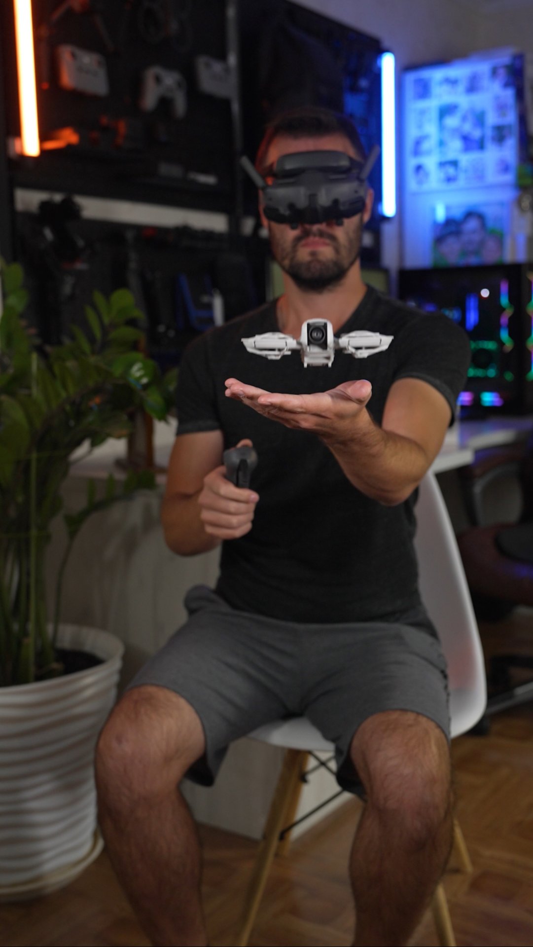 DJI Neo управляю силой мысли дроном head tracking смотреть онлайн