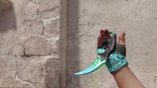 Rank 1 Tier 1 Delta Cyanbit in Newest CS2 Update (Karambit Gamma Doppler Phase 3)