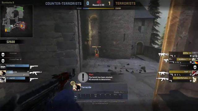 CS:GO - Terracide - Cobblestone ACE Round 2 CT (2016-07-11) #FunnyFail смотреть онлайн