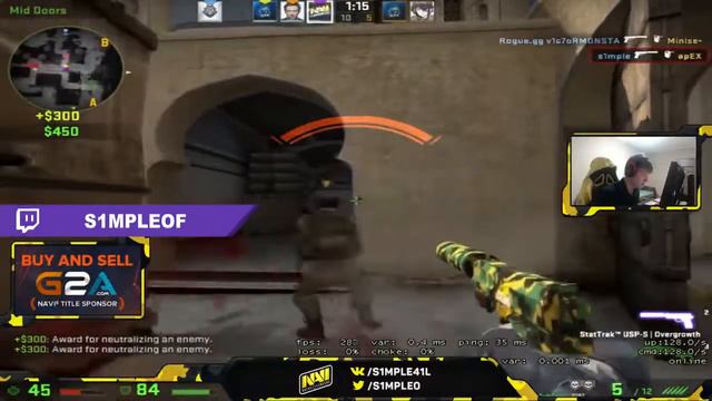 CS GO   S1MPLE USP HEADSHOT MACHINE