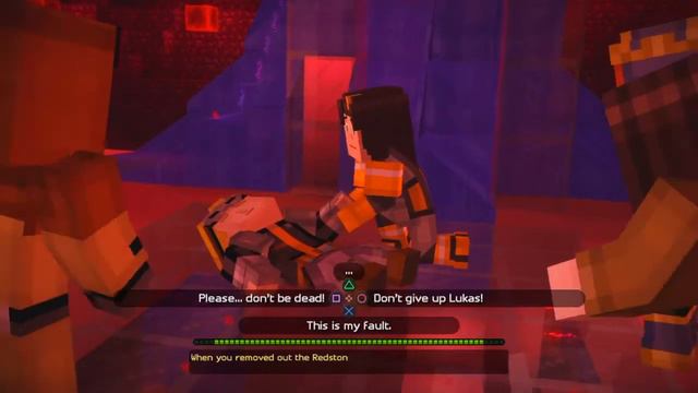 Minecraft story mode Lukas and jessie romantic Moment смотреть онлайн