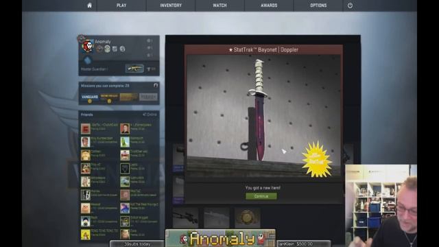 CS:GO - Anomaly Gets StatTrak Bayonet - Doppler [FN] Epic Knife Drop !! смотреть онлайн