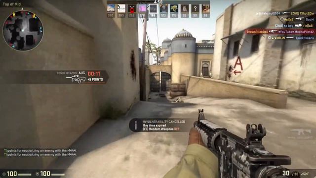 Spray and pray M4A4 CS:GO gameplay смотреть онлайн