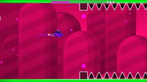 прохожу первый уровень в геометрия даш на РОБОТЕ