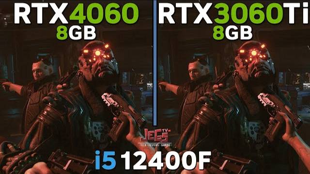 сравнение RTX4060 8GB VS RTX3060TI 8GB