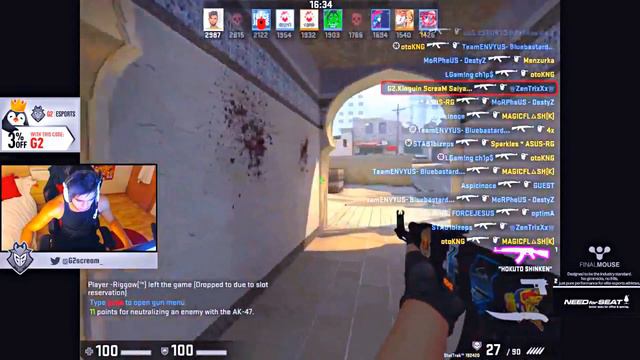ScreaM HSMOD Deathmatch 2016 - CS:GO PRO SHOOTING TRAINING смотреть онлайн
