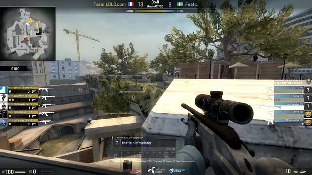CS:GO Fnatic Boost Overpass Vs LDLC (Envyus)