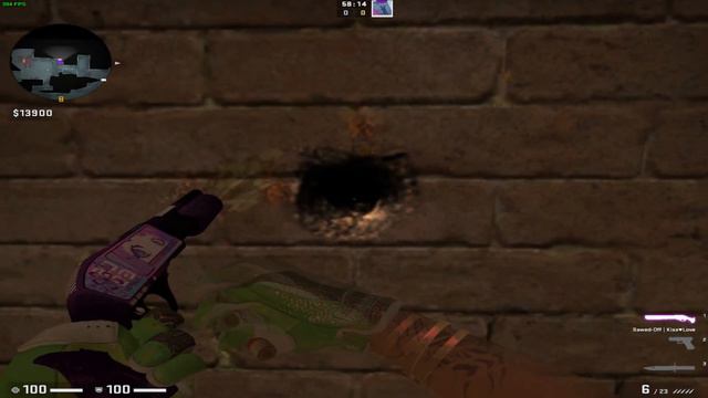 CS:GO - Sawed-Off Kiss♥Love Minimal Wear Showcase смотреть онлайн