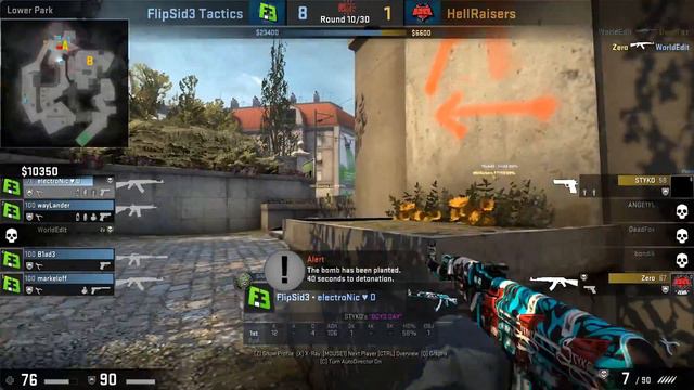 CSGO: POV f3 electronic vs HellRaisers (26/9) overpass @ PGL Major Krakow 2017 Main Qualifier смотреть онлайн