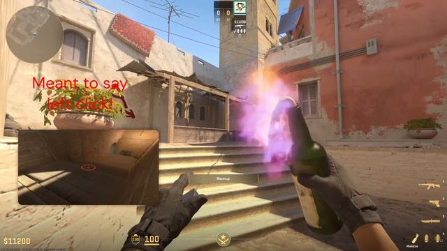 Counter Strike 2 Mirage Underpass Molotov Line-up смотреть онлайн