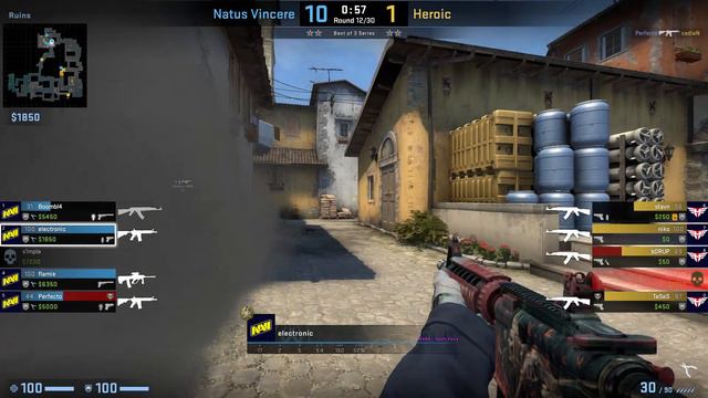 CS:GO POV Demo Na'Vi electronic (32/8) vs Heroic (de_inferno) смотреть онлайн