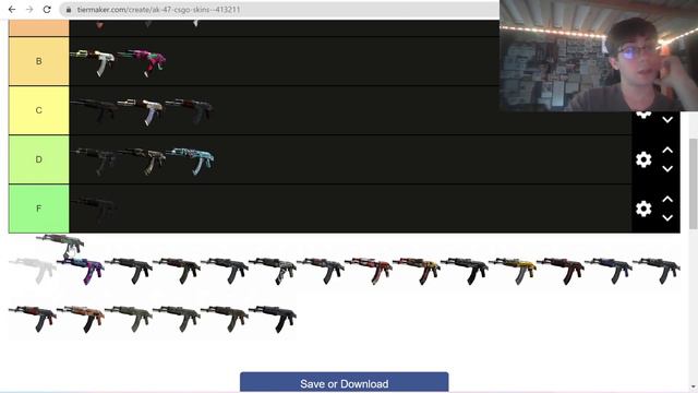 CSGO AK SKINS Tier List! смотреть онлайн