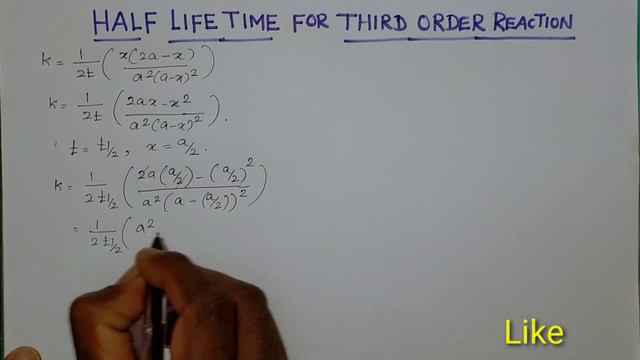 half life time peroid for third order reaction/tamil/@SANTHOSHCHEMISTRY смотреть онлайн